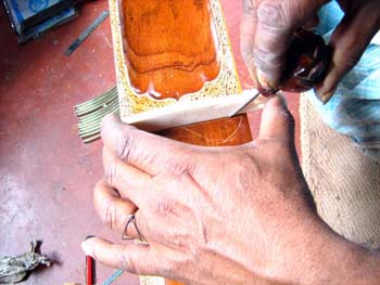fitting sitar nut
